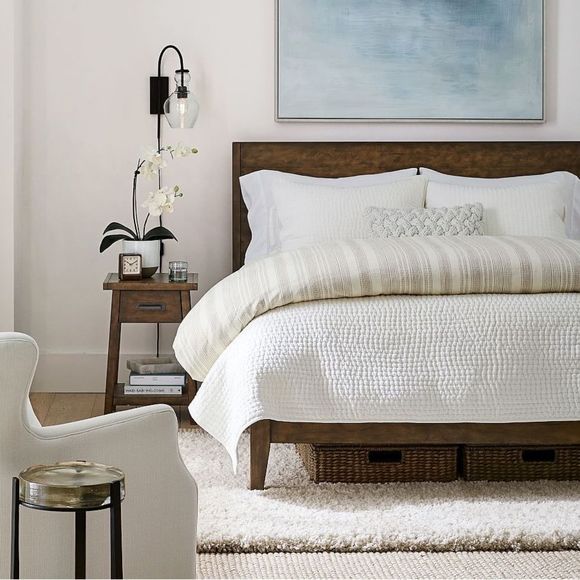 Pottery Barn Bedding Pottery Barn Queen Duvet Quilt And Shams Ivory